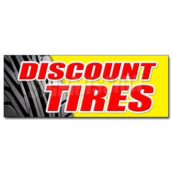 Signmission DISCOUNT TIRES DECAL sticker sale installation balance alignment service, D-12 Discount Tires D-12 Discount Tires